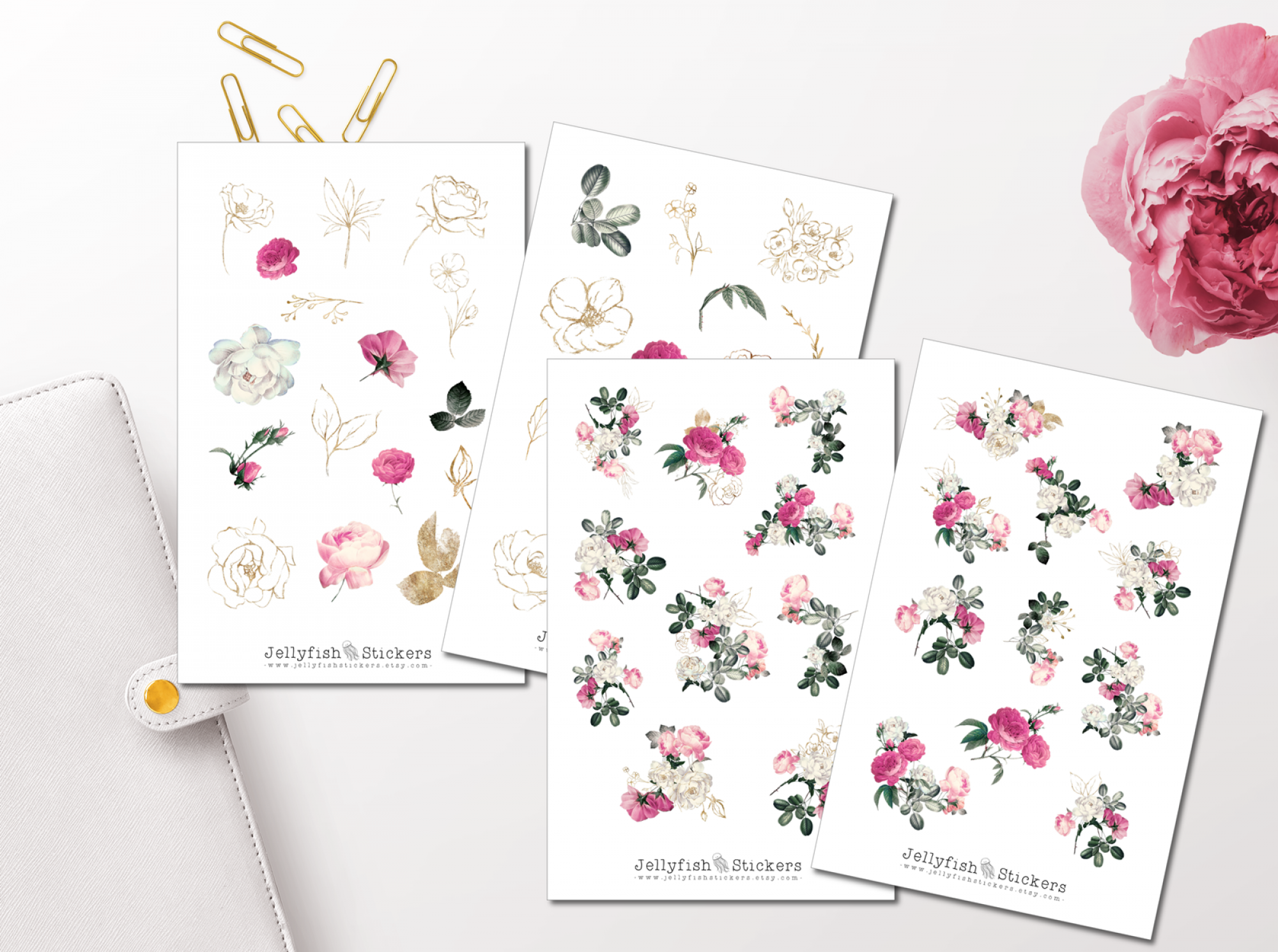 Rose garden Sticker Set